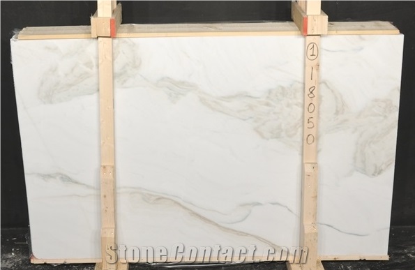 Bianco Lasa Marble Slabs, Italy White Marble