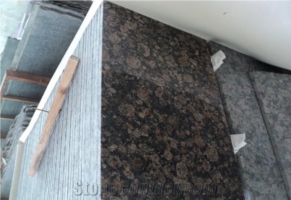 Finland Baltic Brown Granite Half Slabs & Tiles For Floor