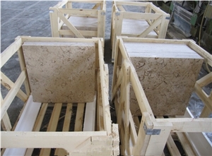 Fossil Beige Marble Slabs & Tiles, Iran Fossil Beige Marble