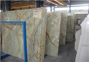 Iran Green Onyx Slabs & Tiles
