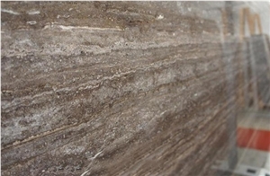 Titanium Silver Travertine