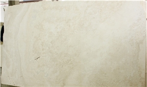 Travertino White Cross Cut Slabs, Travertino Romano Bianco