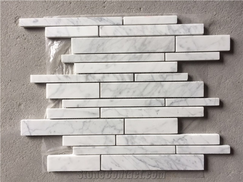 Carrara Herringbone 1X3 Kitchen Backsplash Mosaic Floor Tile