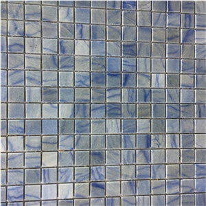 Chipped Bathroom Wall Mosaic Tile Azul Macaubas Backsplash