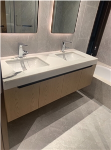 marble commerical hotel bath top prefab panda countertop
