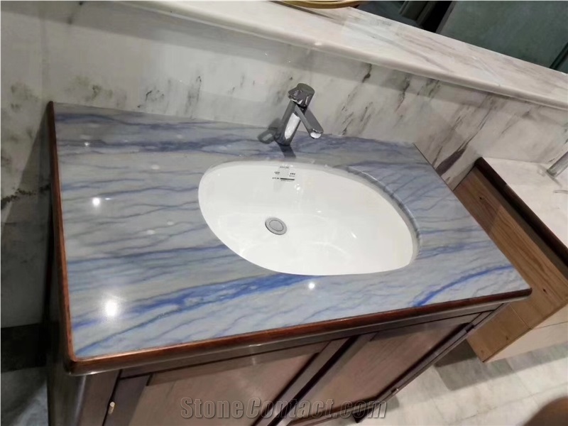 marble commerical hotel bath top prefab panda countertop