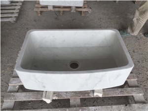 marble rectangle bathroom wash basin carrara CD kitchen sink