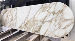 marble restaurant cafe table top calacatta gold work top