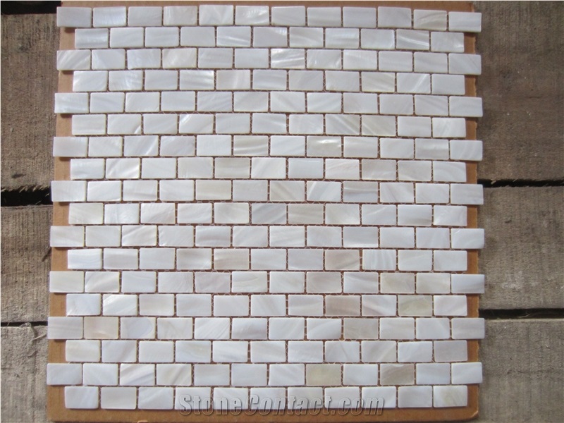 Mother Of Pearl Shell Backsplash Subway Mosaic Design Tile 