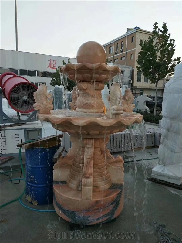 Sculptured Rolling Floating Ball Outdoor Garden Fountain