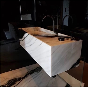 white panda prefab marble vanity top yacht hotel bath top