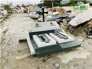 Catholic Granite Double Grave Monument NBS-MDD273