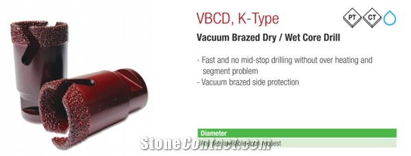 VBCD Vacuum Brazed Core Drilling Tool (K-type)