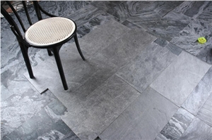 Silver Grey Slate Stone Floor Tiles