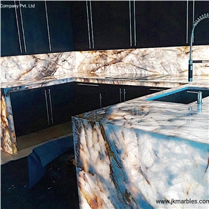 Translucent Onyx Kitchen Countertops