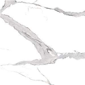 Carrara White Marble Look Sintered Slab 5-JH241215