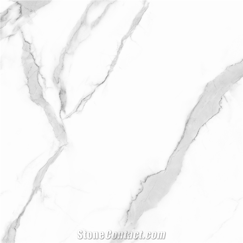 Carrara White Polished Sintered Stone 5-JH268019
