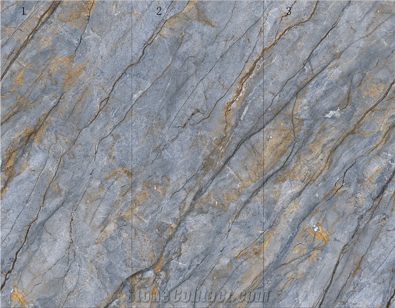 Noble Grey Marble Look Sintered Slab 1E06QY120278-1923G