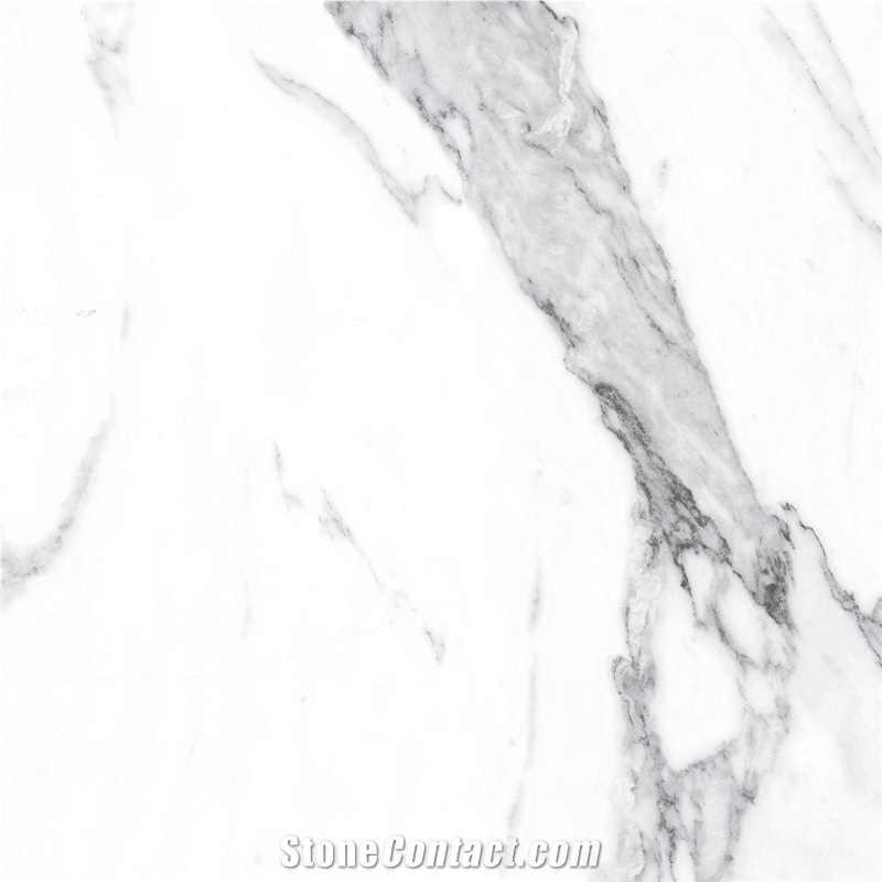 Polished Calacatta Marble Look Sintered Slab 5-JH241228