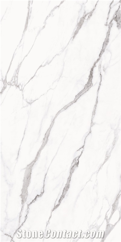 Premium Calacatta Marble Look Sintered Slab 5-JH241226