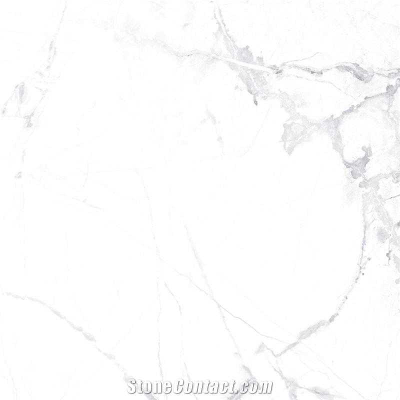 Simple Elegant White Marble Look Sintered Slab 5-JH241231
