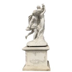 Apollo And Daphne White Marble Carving Sculpture