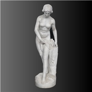 White marble bath lady Sculpture 001