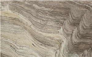 Wavy Silver Travertine Slabs