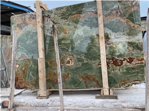 Green Onyx Slabs, Polished