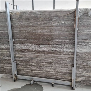 Silver Travertine Vein Cut Slabs