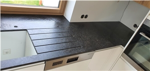 Steel Grey Granite Satinato Kitchen Countertop