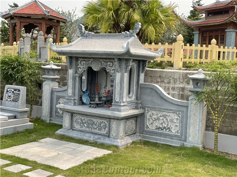 Ninh Binh beautiful stone Asian mausoleum