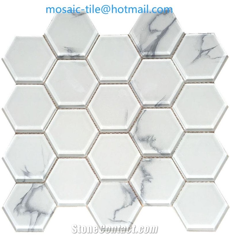 glass and marble stone wall mosaic tiles