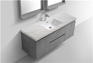VQ8089 - Calacatta Gold Quartz Bathroom Vanity Tops