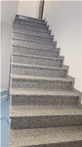Rosa Ghiandone Granite Stairs Steps