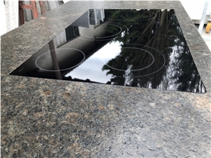 Tan Brown Granite Kitchen Countertop
