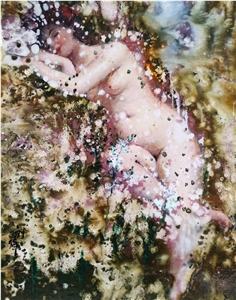 Spring Shower - Stone Powder (Artificial Marble) Painting