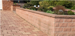 Sandstone Walling, Wall Parapets, Wall Coping