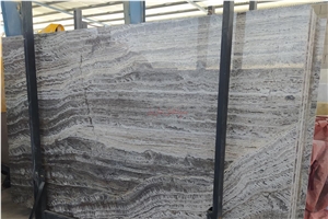 Silver Travertine Slabs