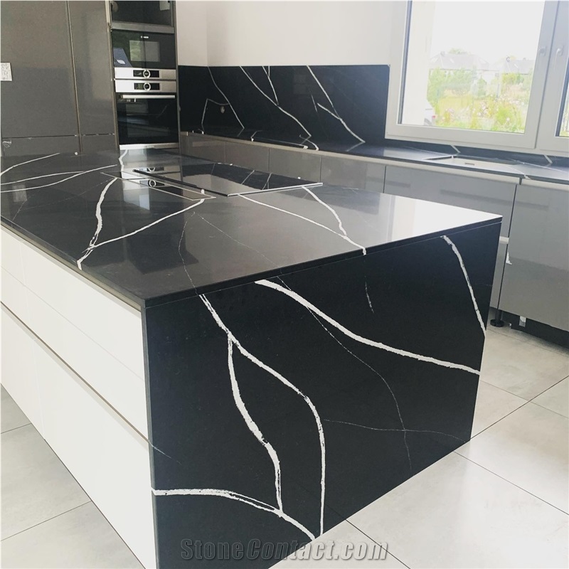 Artificial Quartz Stone Kitchen Countertop