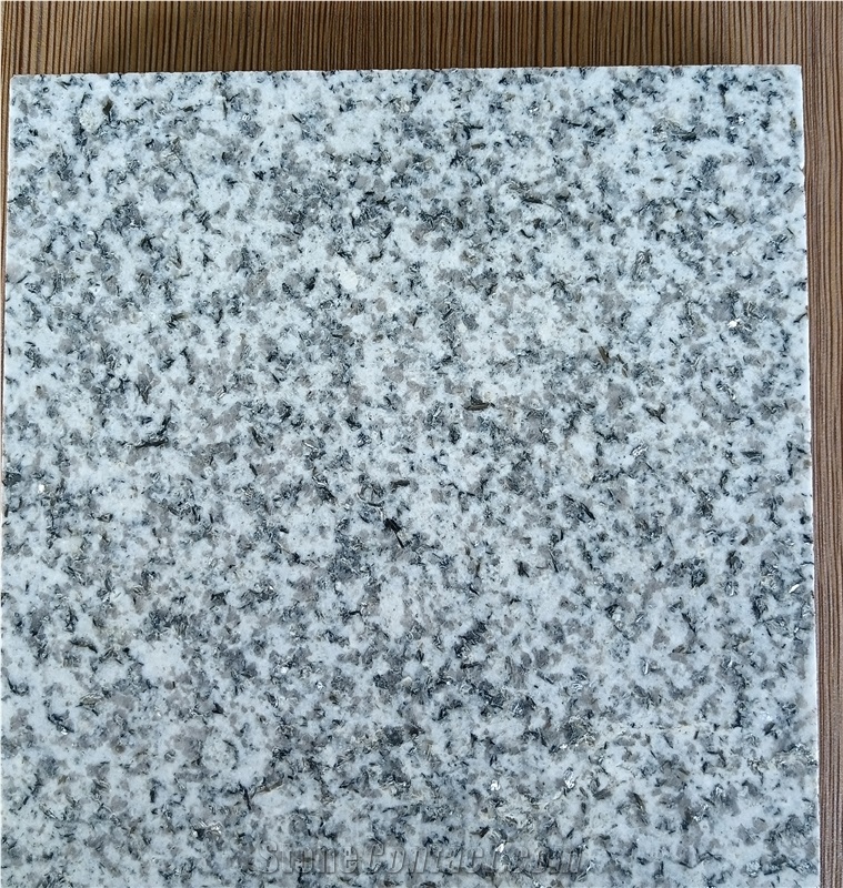 China Sesame White With Silver Spot Granite Strips & Tiles