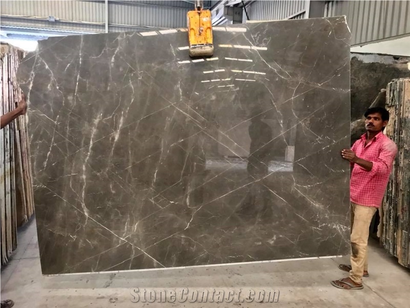 Armani Grey Marble Slabs from India StoneContact