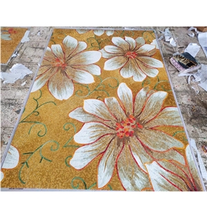 Handmade Flower Pattern Mosaic Tiles Wall Decoration