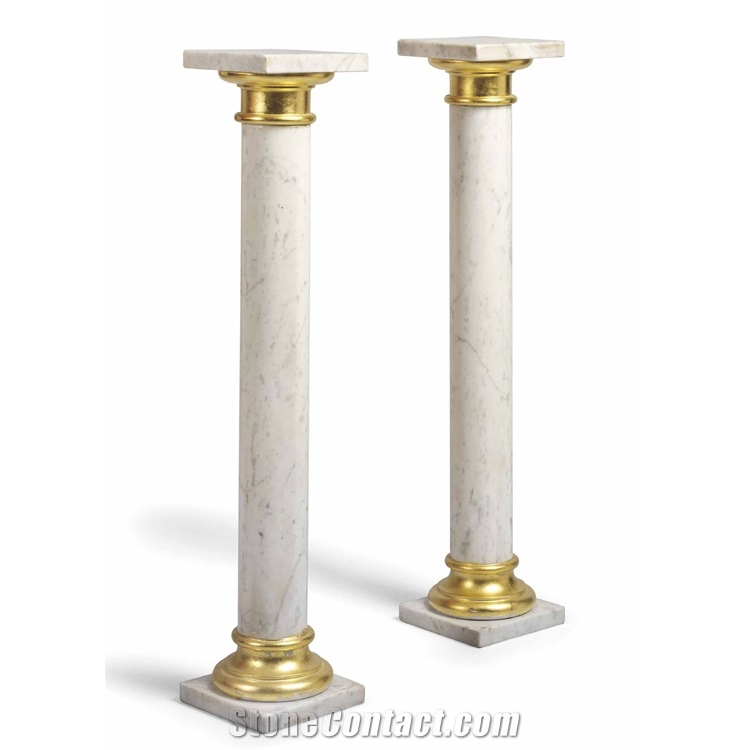 Roman Column  Stone Pillar carved marble on factory sale 