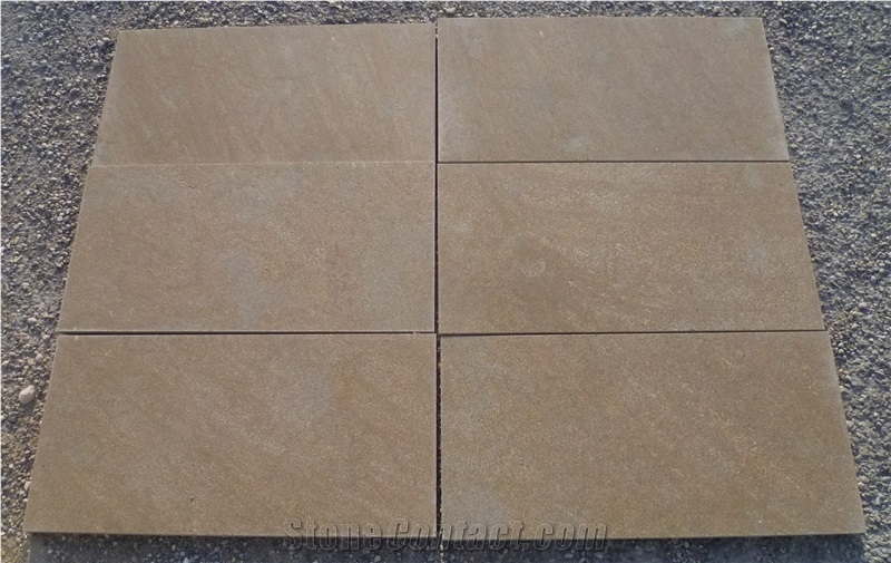 Steel Brown Sandstone Tiles & Slabs