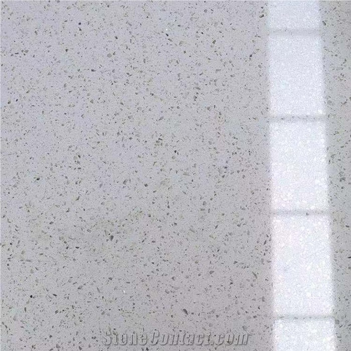 Stardust white quartz stone slab wall tiles