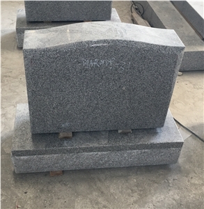 G633 Grey Granite Upright Headstones