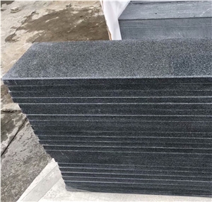 China Dark Grey New Impala Black G654 Hainan Granite Stairs
