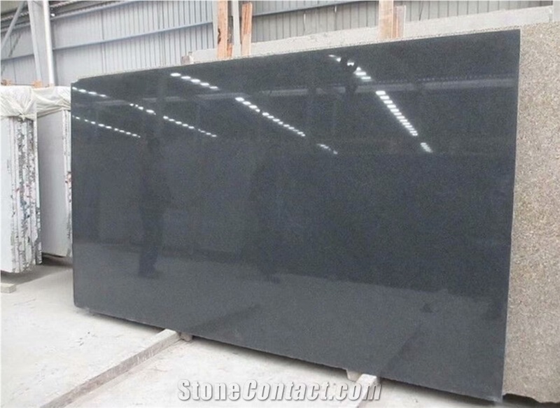 China Dark Grey Polished Sesame Black Granite G654 Slabs