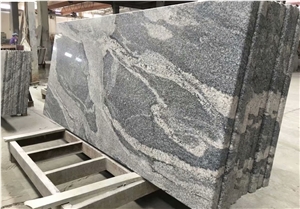 China Juparana Grey Granite Waves Black Granite Vanitytop